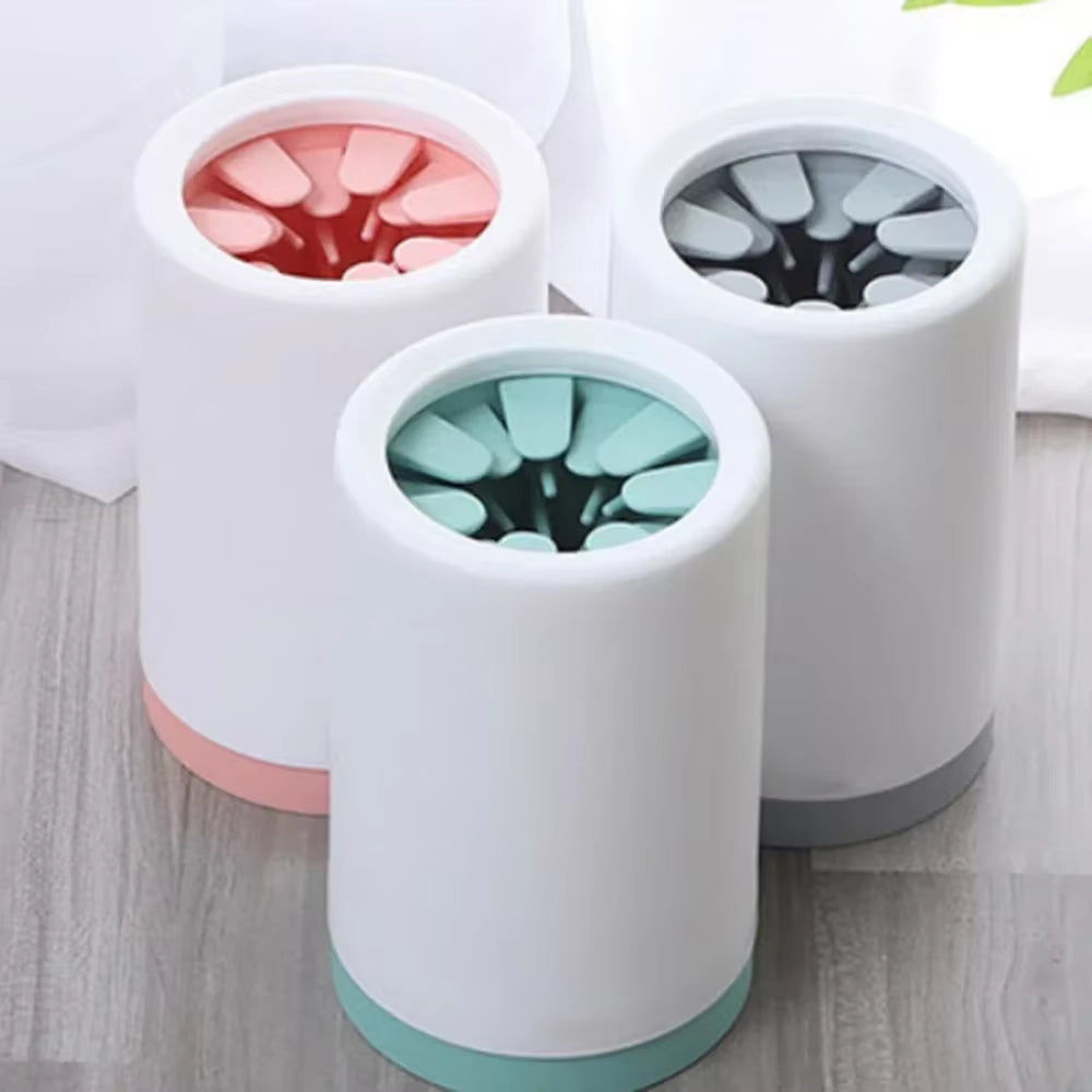 Pet Foot Washer Cup Soft Silicone Foot Cup Cat Foot Cleaning Bucket Dog Paw Cleaner Cup Manual Quick Paw Wash Cleaner