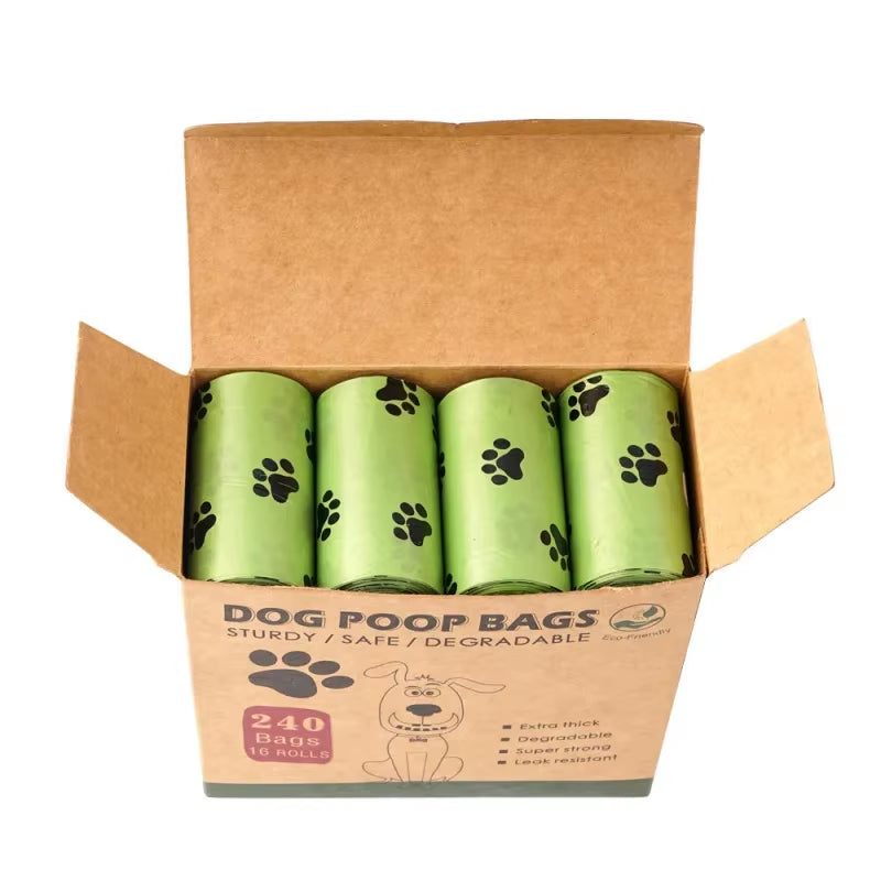 600/30 Pcs Dog Poop Bags for Dog Large Cat Waste Bags Doggie Outdoor Home Clean Refill Garbage Bag Pet Supplies 15 Bags/ Roll