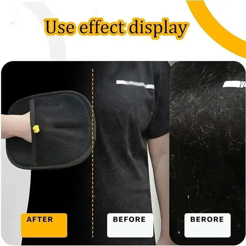 Pet Hair Cleaning Removal Gloves Pet Double-Sided Grooming Glove Reusable Tool Sofa Carpets Cat Dog Hair Cleaning Tools 1~4Pcs