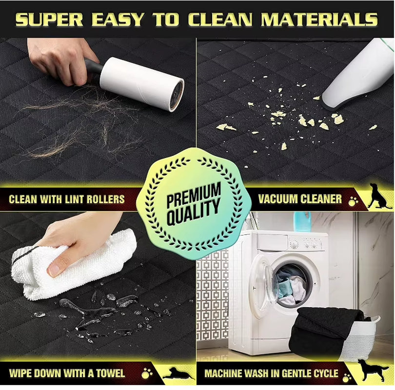 Extra Large Pet Mat for Car Back Seat Breathable Dog Seat Cover with Strong Hard Bottom Fits All Cars