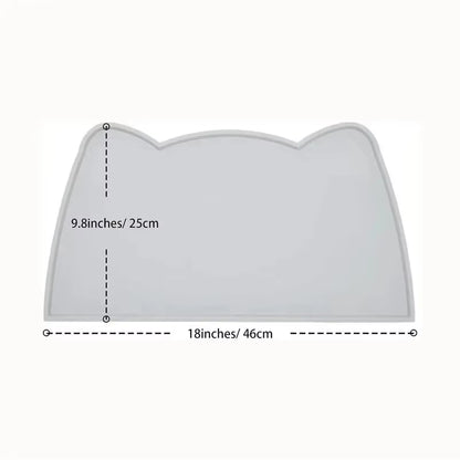 Food Grade Silicone Cat Mat Anti-Dirty Easy to Clean Cats and Dog Bowl Mats Waterproof and Leak-Proof Anti-Slip Pad Pet Product