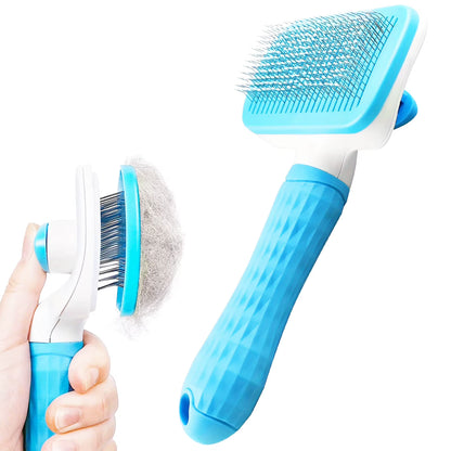 Self-Cleaning Pet Hair Remove Comb Cat Slicker Brush Pet Hair Removal Comb for Dogs Cats Grooming Tools Combs Dogs Accessories